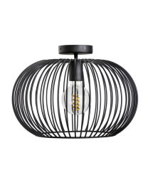 Luminaire De Plafond Rond, 1 Point Lumineux 40cm, Noir