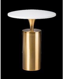 Table Lamp Elegance, White/bronze Finish