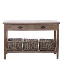 Console 2 Tiroirs 3 Panneaux Bois Gris/blanc  Console 2 Tiroirs 3 Panneaux Bois Gris/blanc  Console 2 Tiroirs 3 Panneaux Bois Gris/blanc  Console 2 Tiroirs 3 Panneaux Bois Gris/blanc  Console 2 Tiroirs 3 Panneaux Bois Gris/blanc  Console 2 Tiroirs 3 Panne