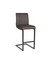 Barstool In Micro Fiber Anthracite - Per 2