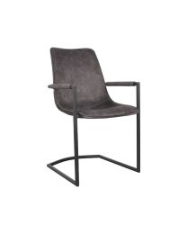 Chaise De Salle à Manger En Tissu Velours Anthracite - Par 2