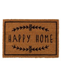 Paillasson Happy Home Coco Naturel/noir