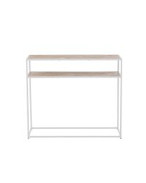 Console Zigzag Bois/metal Naturel/blanc