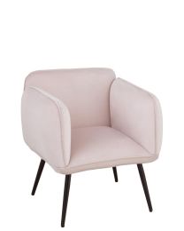 Chair Luxe Textile/met Light Pink - Per 2