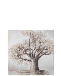 Peinture Arbre Canevas/bois Brun/or