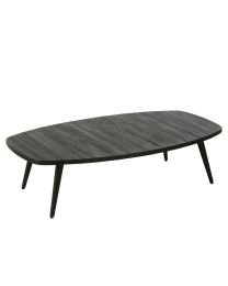 Table Basse Rectangulaire Teck Recycle Noir