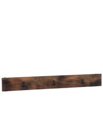 Rack 3hangers Wood Dark Brown