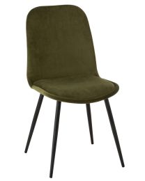 Chair Claire Metal/textile Green