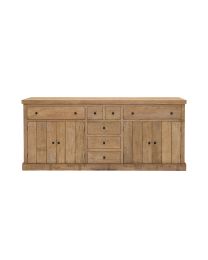 Dressoir In Teak Hout Met Deuren En Lades