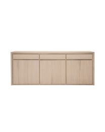 Oak Cabinet 3 Drawer, 3 Doors. Natural Oak Color