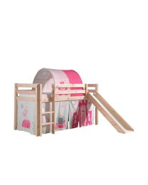 This Pino-combination Contains A Pino Mid Sleeper + Slide Natural  And A Curtain Princess And A Tunnel Princess