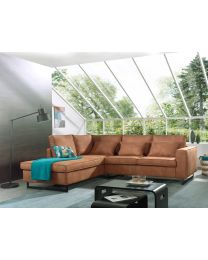 Corner Sofa In Mocca Color Incl Cushions