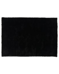 Rug High Pile Color25 Black 130x190cm