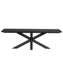 Black Table Dalton With Spider Leg 200cm