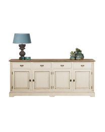 Dressoir 4 Deuren En 4 Lade Old White Finish