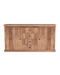 Dressoir In Gerecycleerde Teak, 2 Deurs En 4 Lade