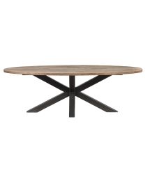 Table à Diner Ovale Piètement Métal (240 X 120cm)