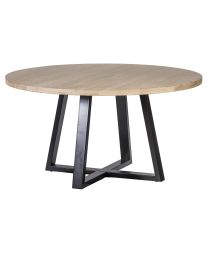 Table à Diner Piètement Métal ø 145cm