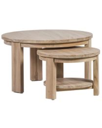 Set Coffee Tables 2 Pcs In Teak Wood