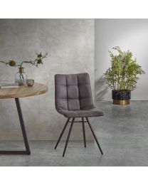 Chaise De Salle à Manger Sans Accoudoirs Anthracite 