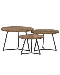 Coffee Table Set Of 3pcs Round