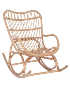 Fauteuil A Bascule Rotin Naturel