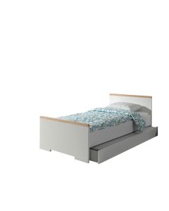 London Combinatie In Wit Met Bed (90x200) Met Bijhorend Rolbed.