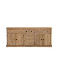 Dressoir In Teak Hout Met Deuren En Lades