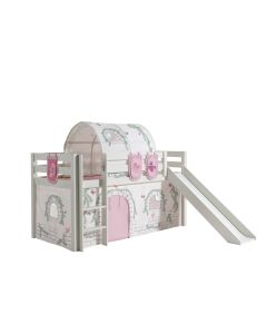 This Pino-combination Contains A Pino  Mid Sleeper + Slide White  And A Curtain Birdy And A 3 Pockets Birdy And A Tunnel Birdy