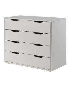 Pino Commode 4 Tiroirs Blanc