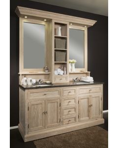 Cabinet 2 P White Wash Led Lighting