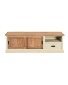 Television Cabinet In Teak Finish, 1 Drawer