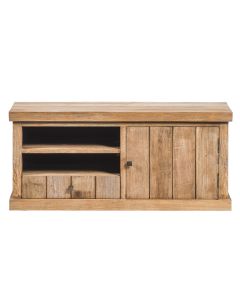 Tv Meubel In Gerecycleerde Teak 1 Deur En 1 Lade