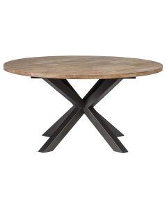 Round Table In Recycled Teak Wood